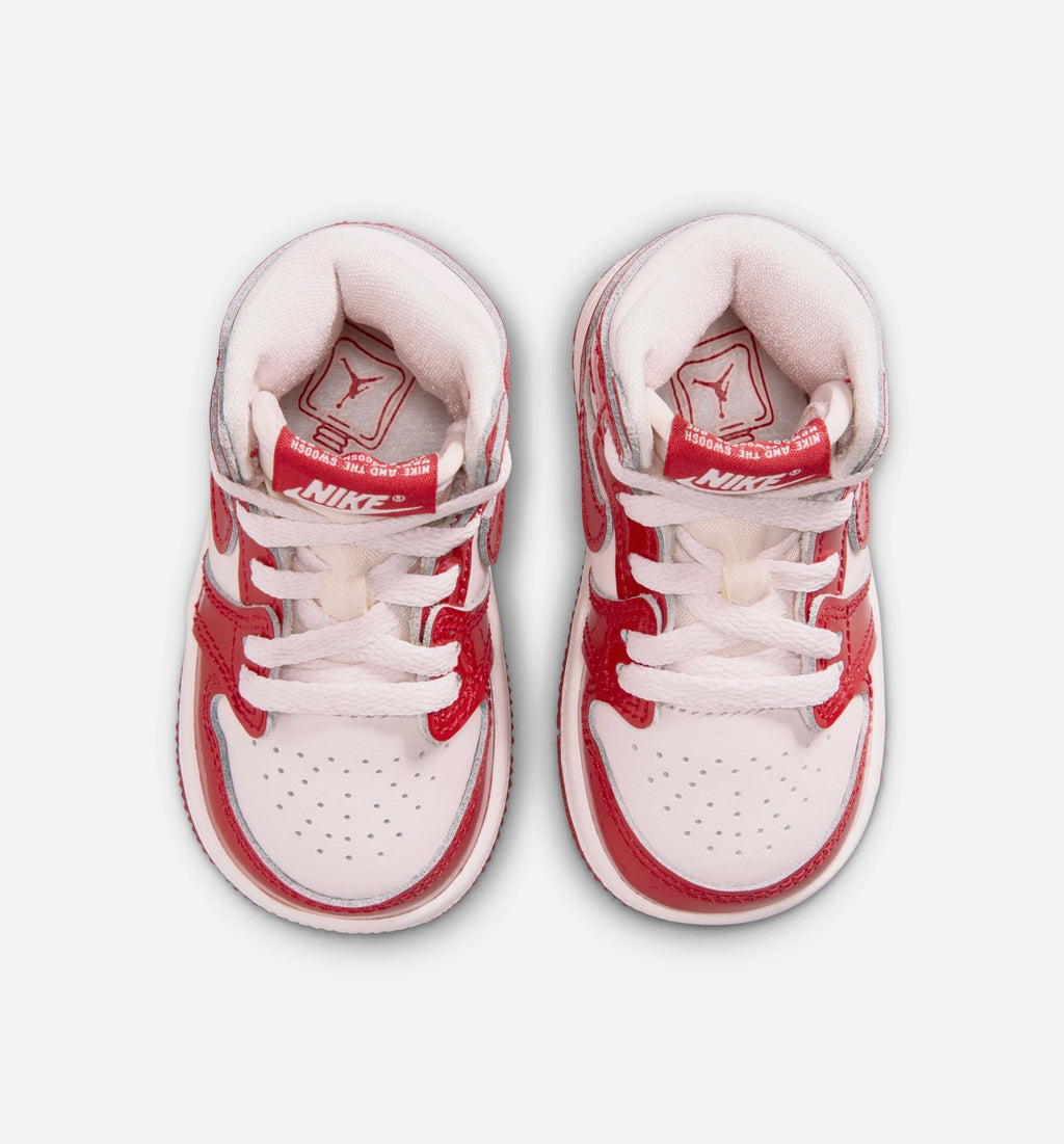 Air Jordan 1 Retro High OG Nails and Grails Infant/Toddler Lifestyle Shoe – University Red/Metallic Silver