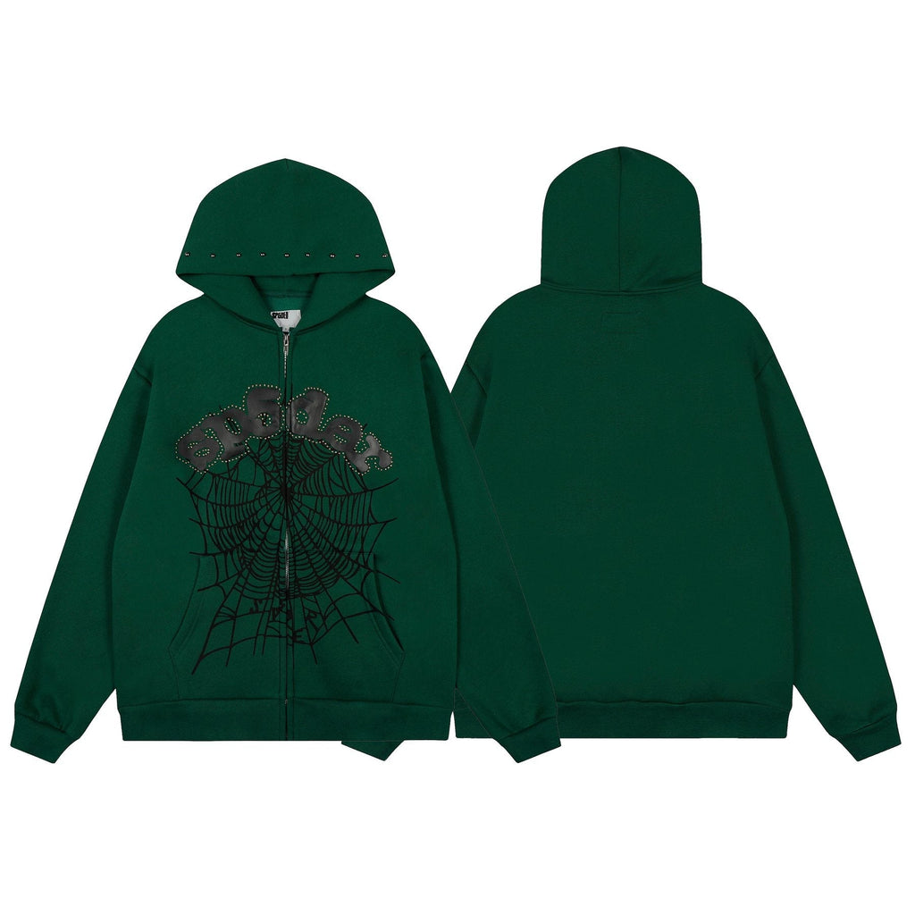 Sp5der Spiderweb Graphic Hoodie & Jogger Matching Set