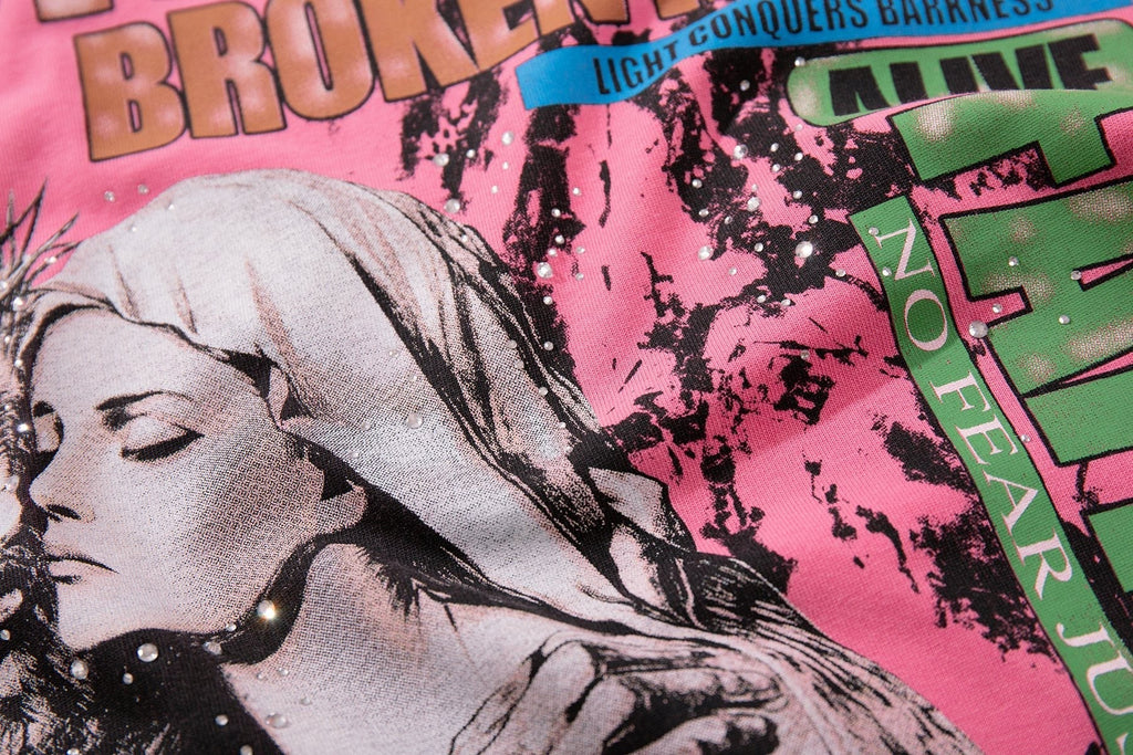 MAJESTIK Broken Heart Graphic T-Shirt
