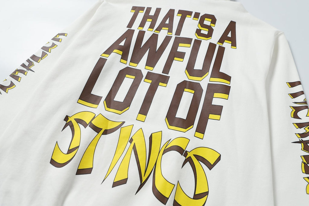 THAT'S A AWFUL LOT OF COUGH SYRUP Stings Character Graphic Hoodie
