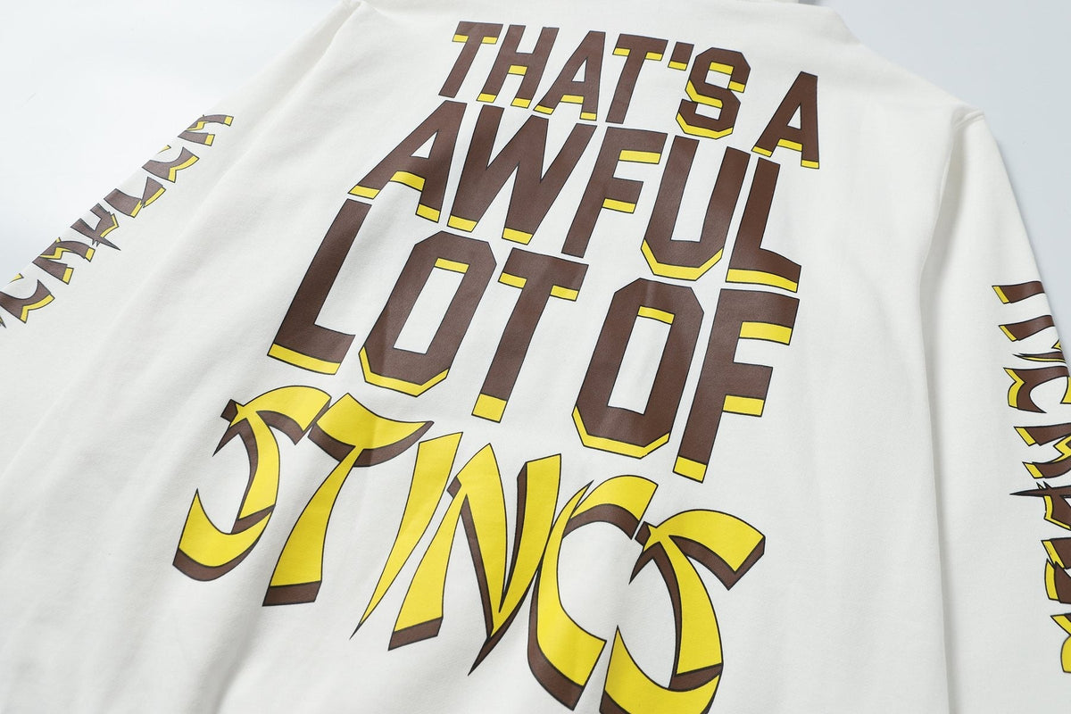 THAT'S A AWFUL LOT OF COUGH SYRUP Stings Character Graphic Hoodie