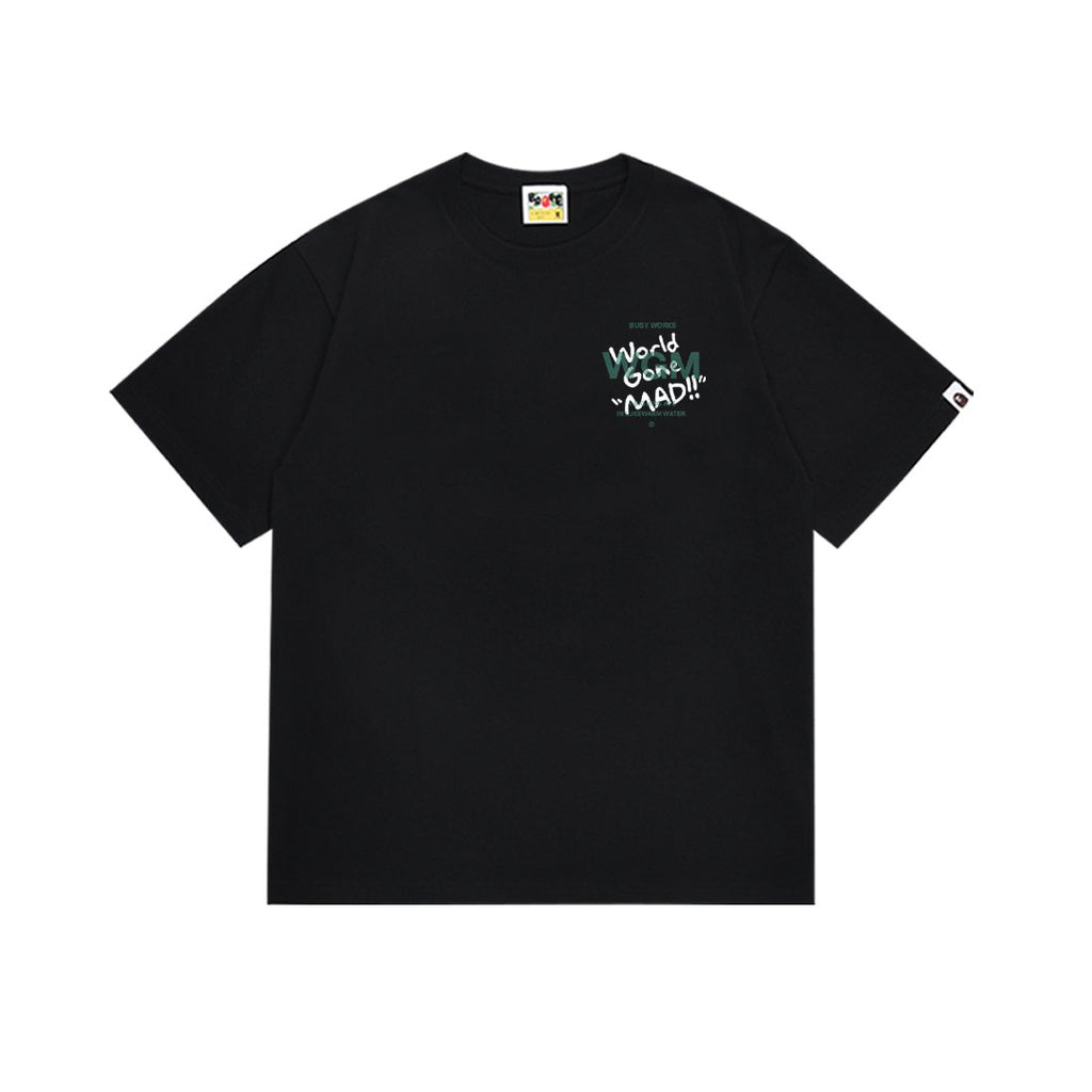 BAPE World Gone Mad Ape-Head Graphic T-Shirt