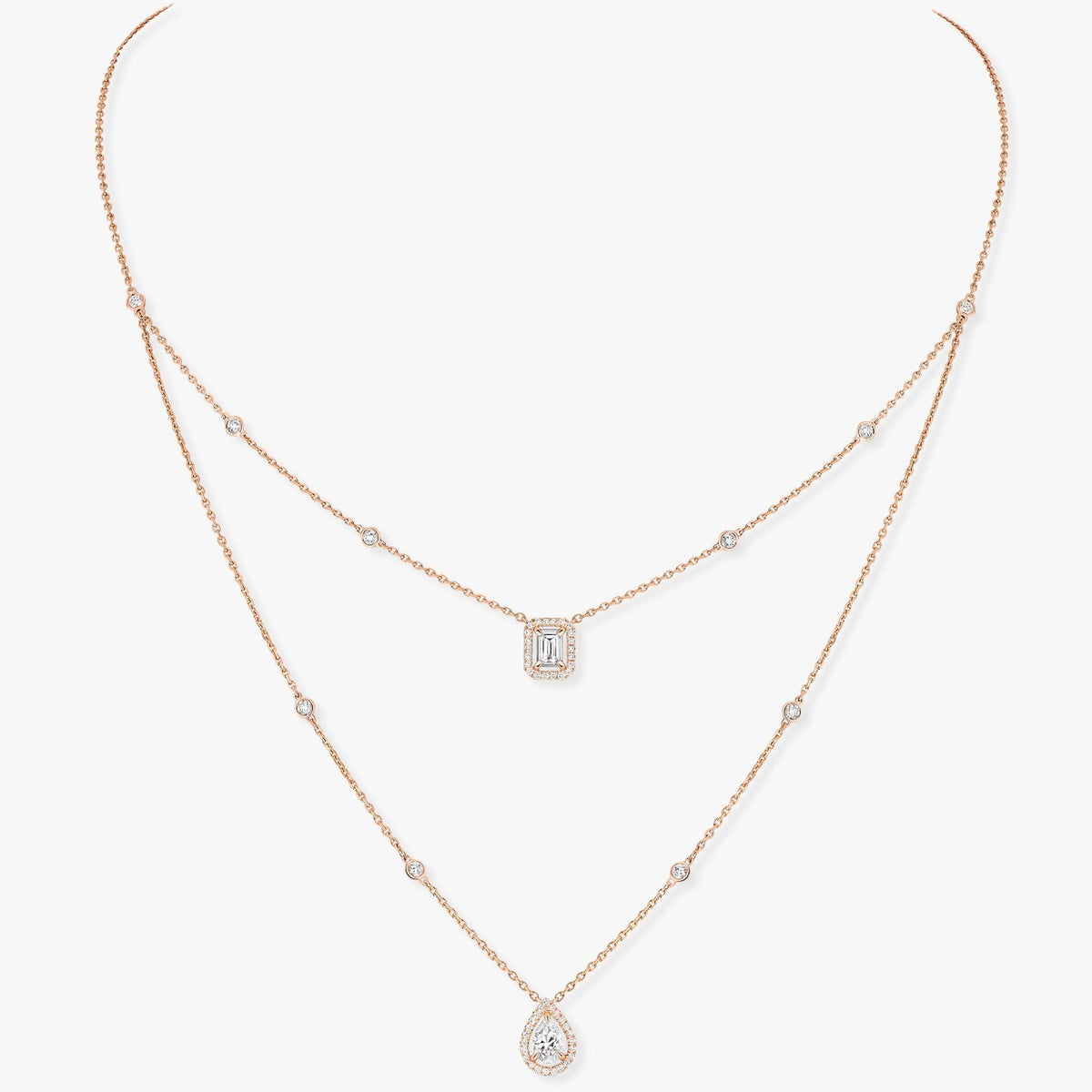 MESSIKA MY TWIN 2 ROW DIAMOND NECKLACE