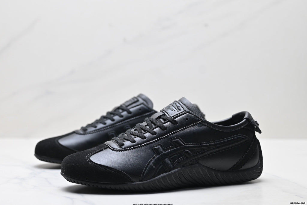 Onitsuka Tiger Low Profile Runner Black Tonal Unisex Shoes Style 36