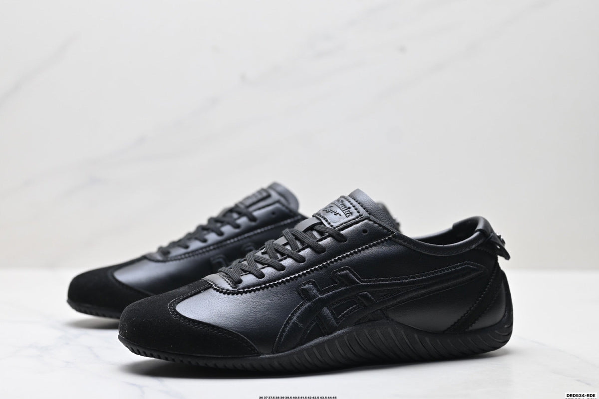 Onitsuka Tiger Low Profile Runner Black Tonal Unisex Shoes Style 36