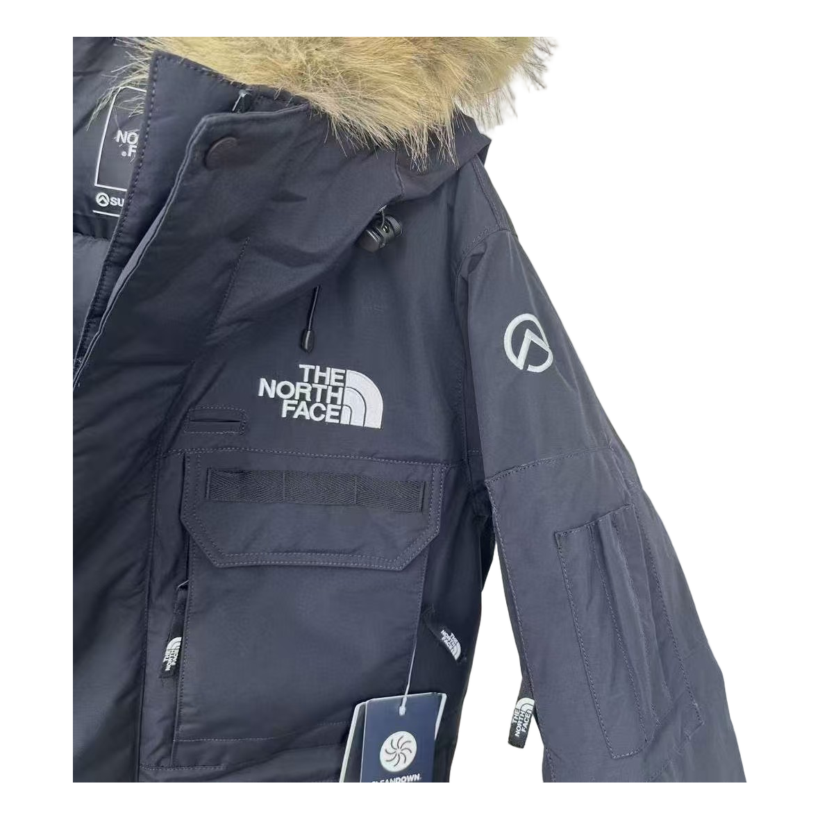 The North Face Four-Pocket Fur-Trim Hooded Parka | Graphite