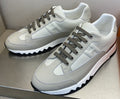 Hermès Men's White and Gray Low-Top Sneakers