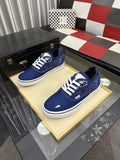 Vans Navy Blue Graphic Low-Top Sneakers