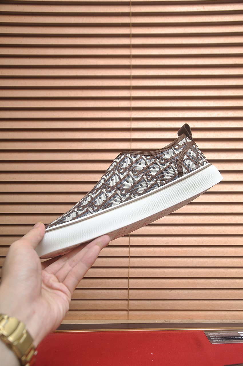Dior Patterned Slip-On Shoes