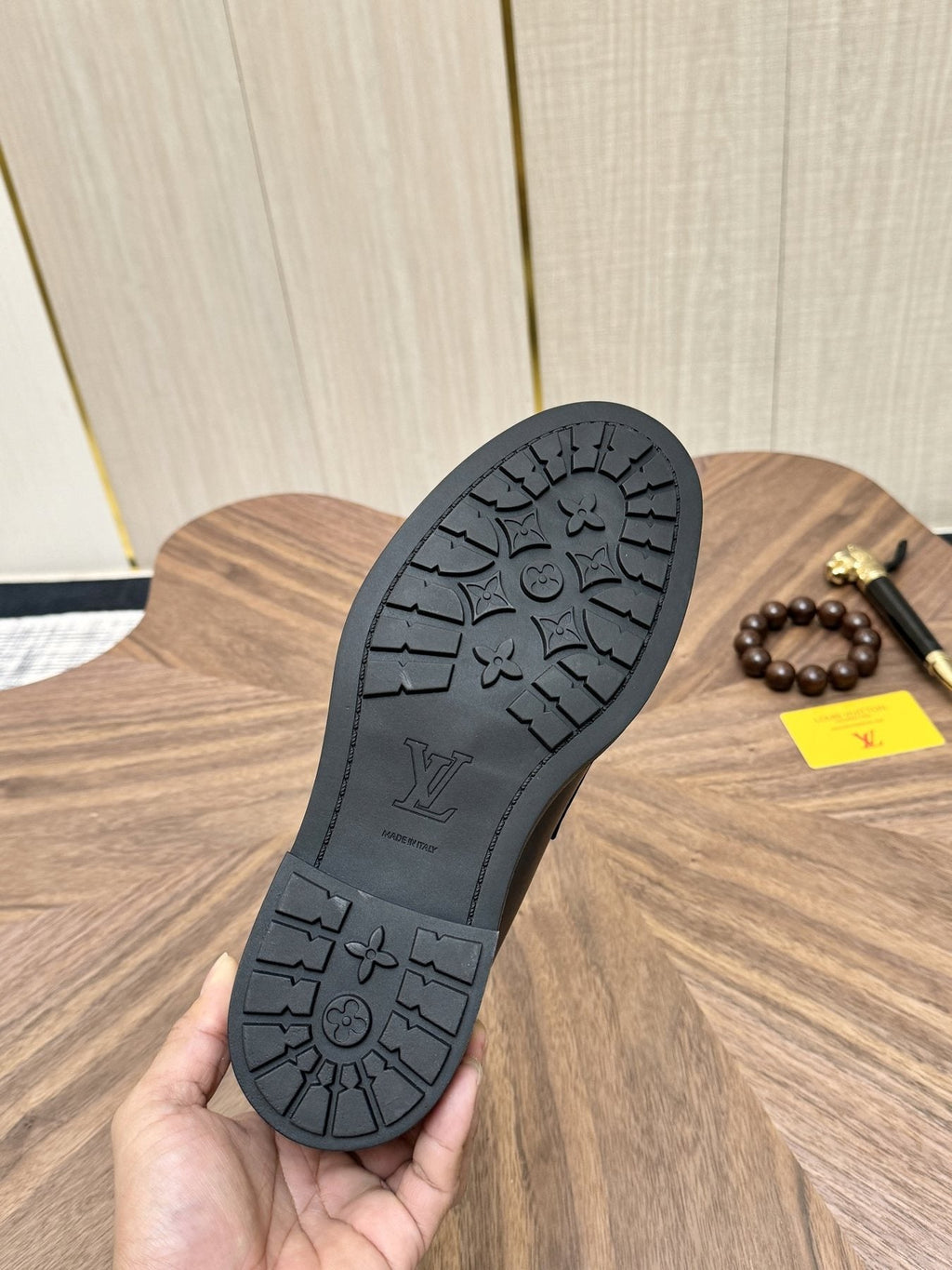Louis Vuitton Black Metal Hardware Loafers