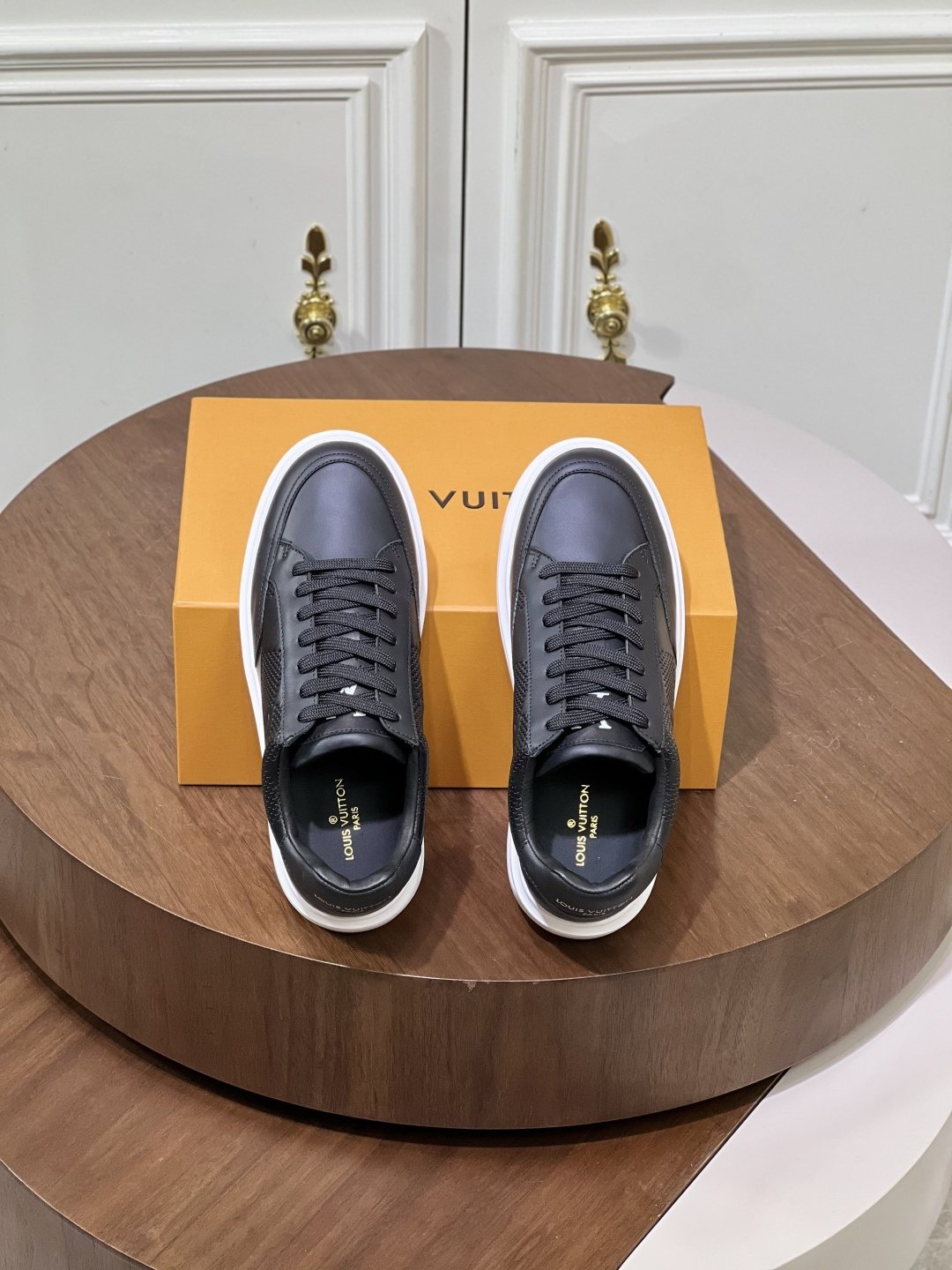Louis Vuitton Black Low-Top Sneakers