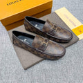 Louis Vuitton Men's Brown Checkered Loafers