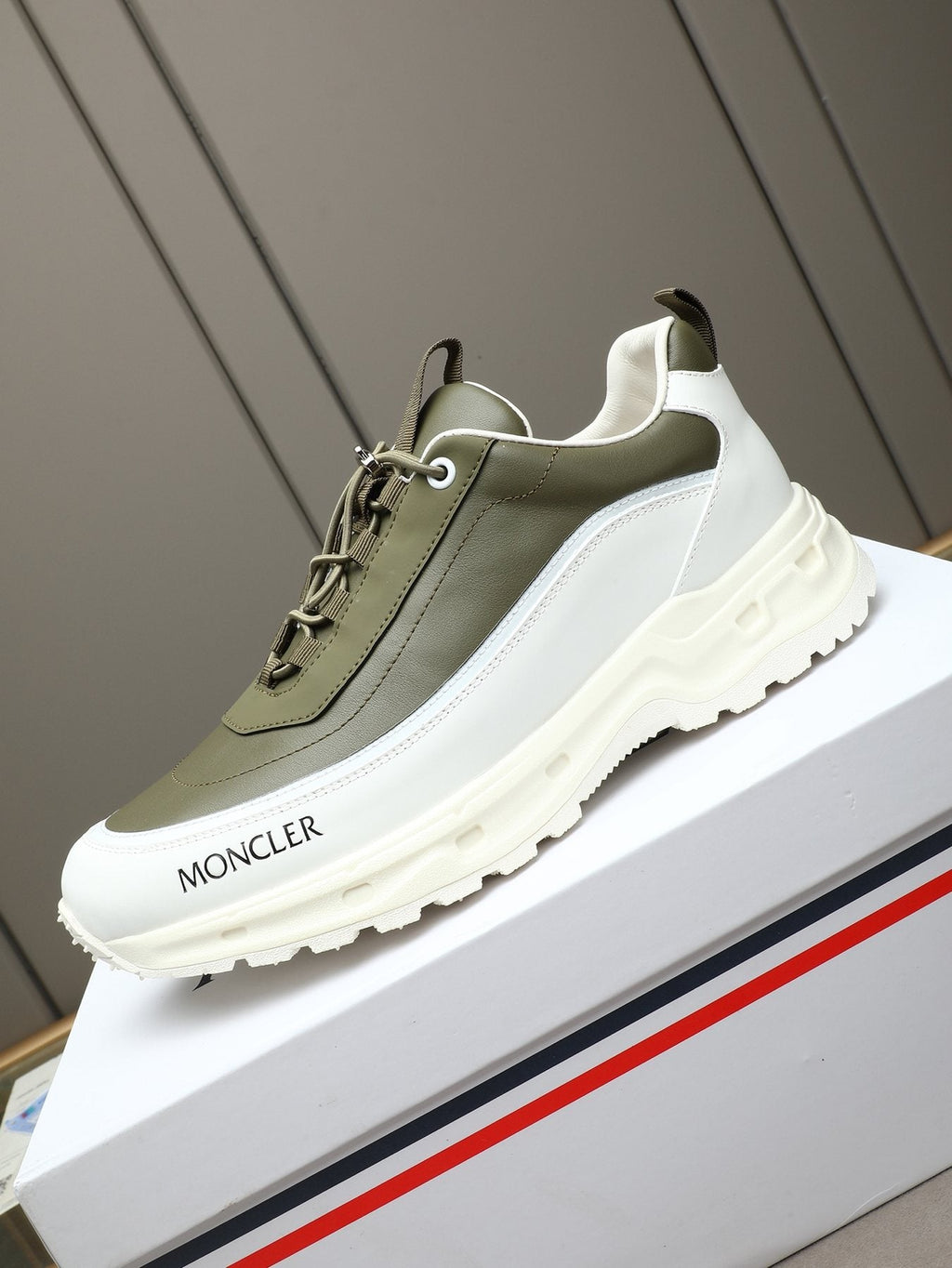 Moncler Chunky-Sole Lace-Up Sneakers