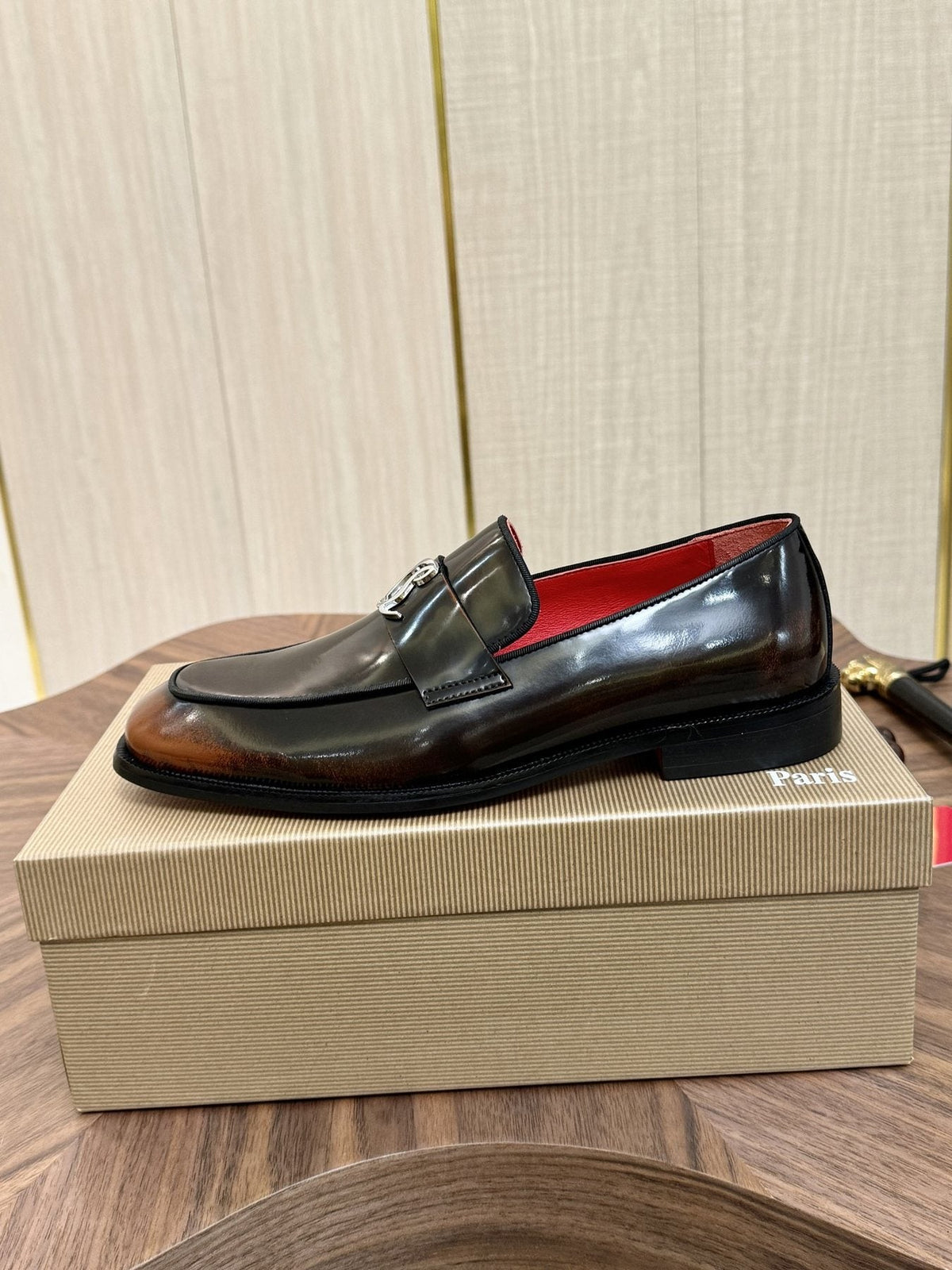 Christian Louboutin Black Hardware Loafers