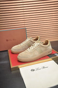 Loro Piana Low-Top Lace-Up Sneakers - Rubber Sole