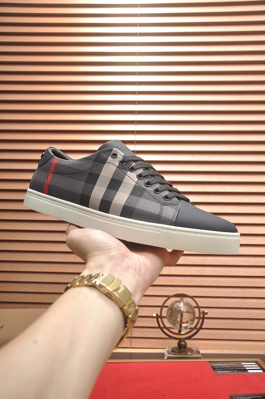 Burberry Black Check Sneakers