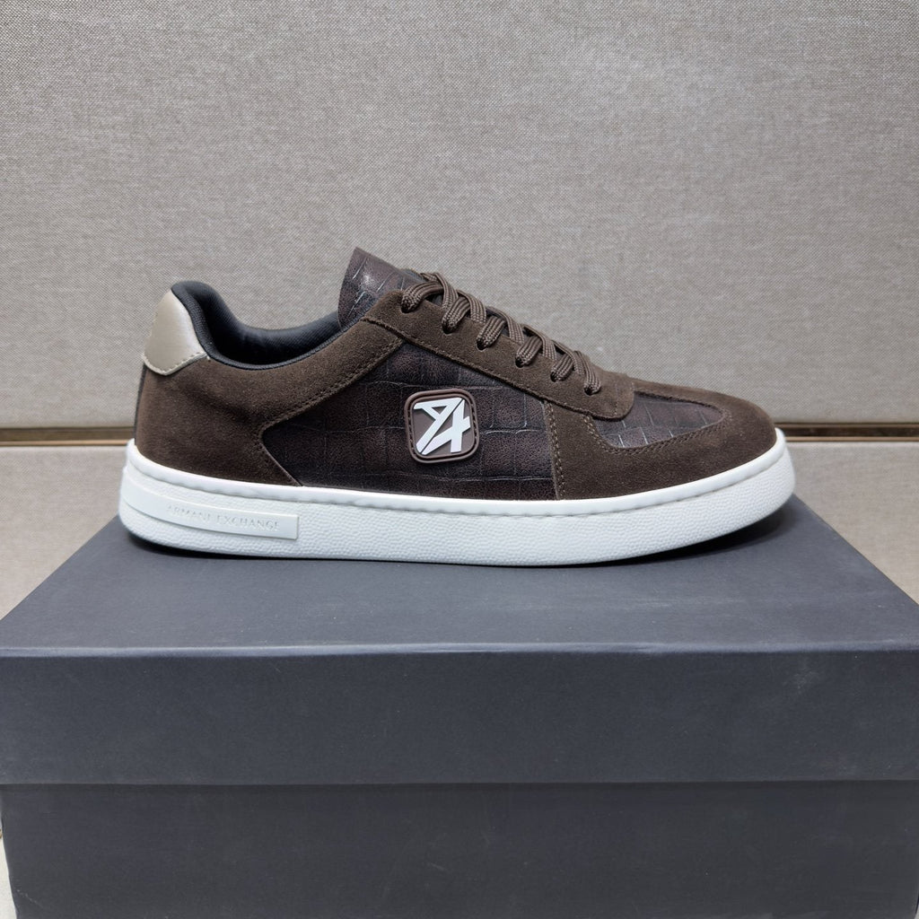 Armani Exchange Men's Paneled Low-Top Sneakers