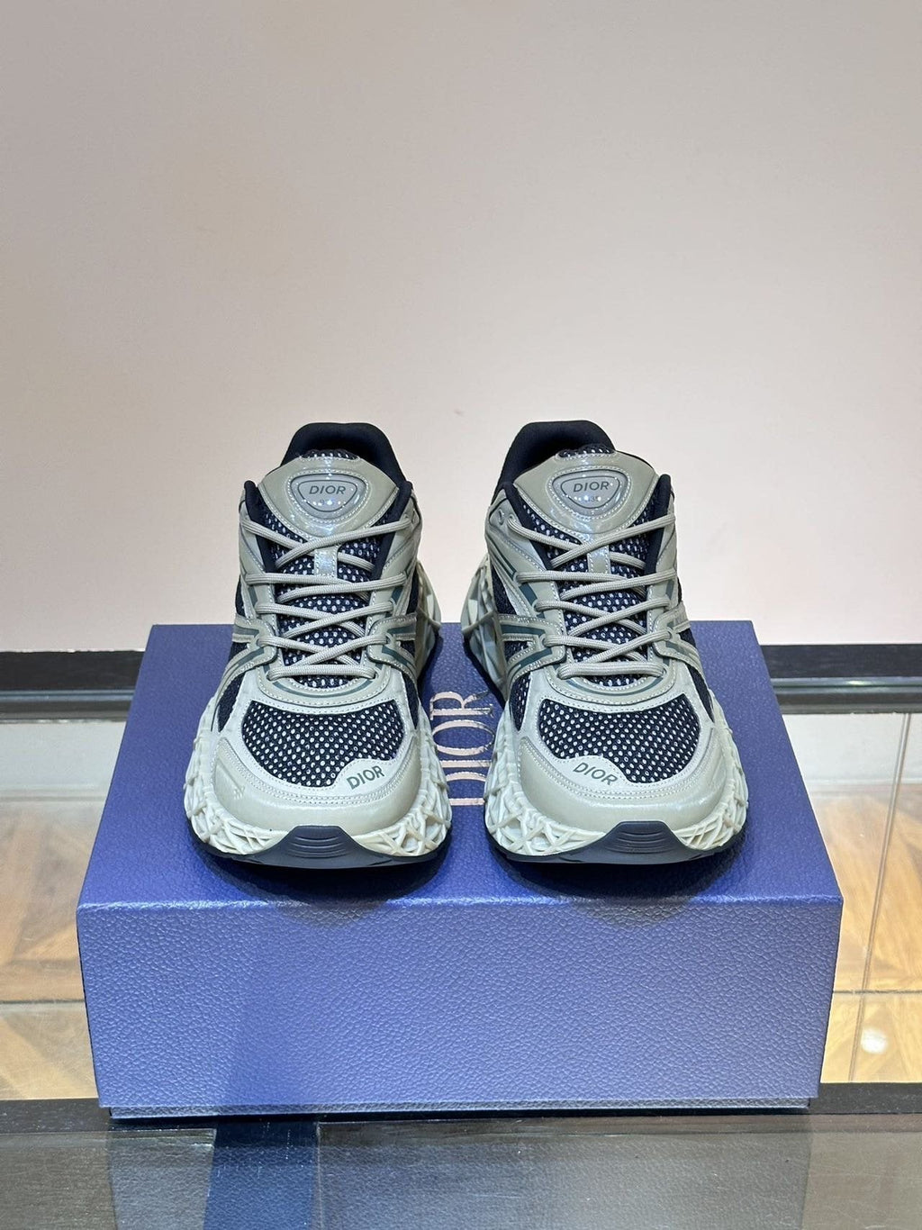Dior B35 Black Turquoise Sneakers