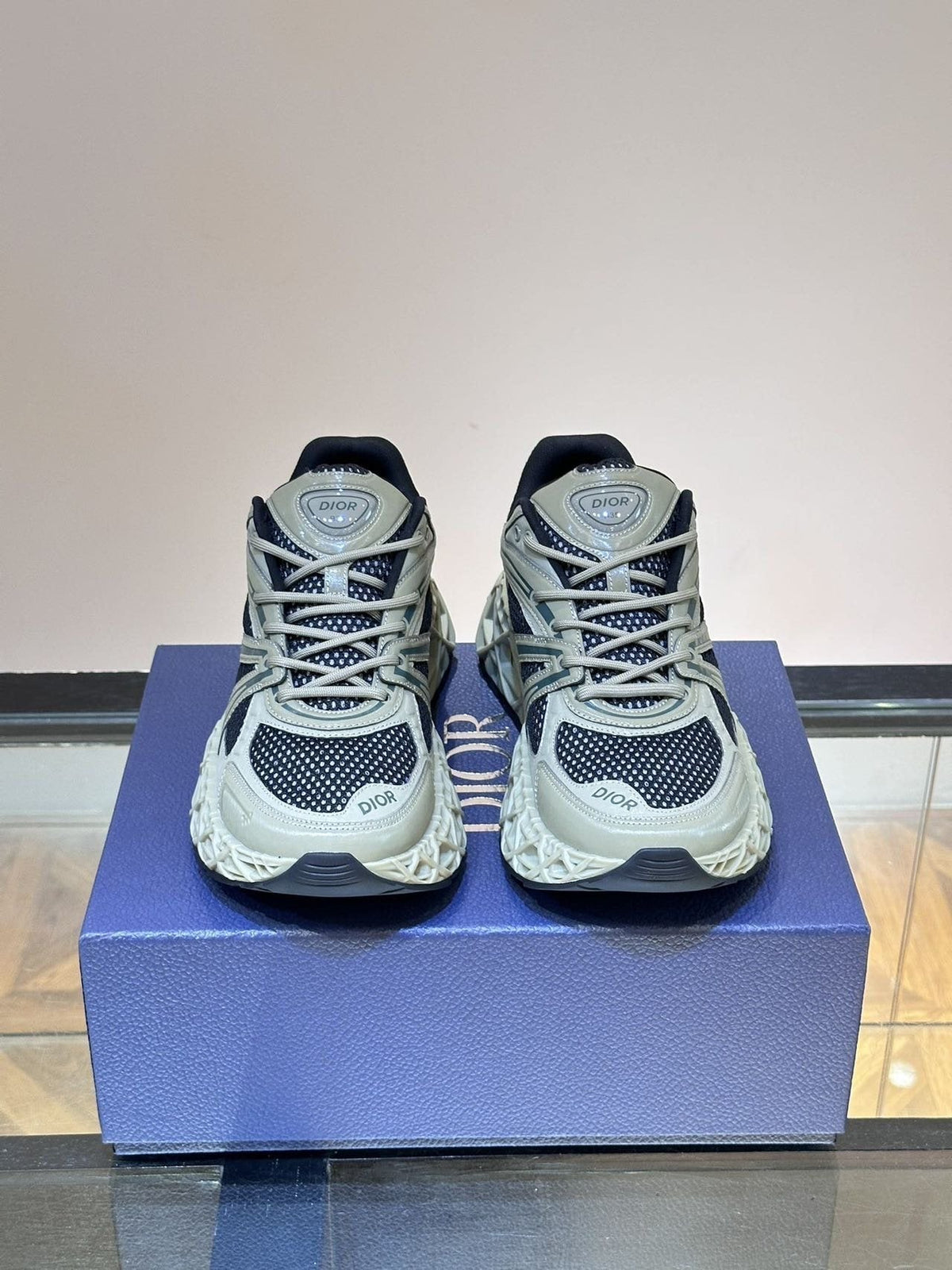 Dior B35 Black Turquoise Sneakers