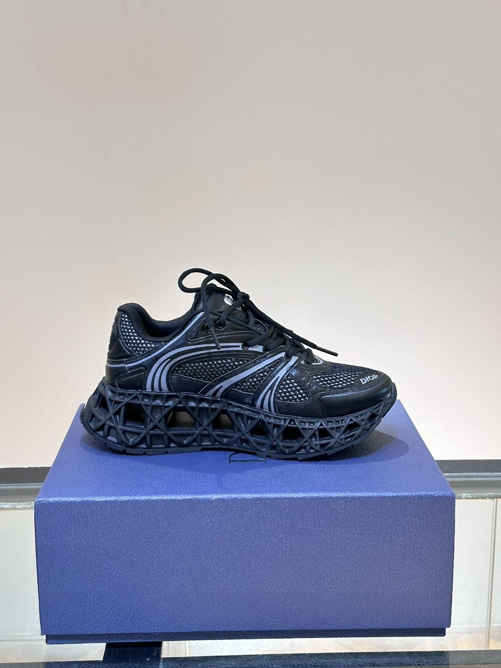 Dior B35 Black Turquoise Sneakers