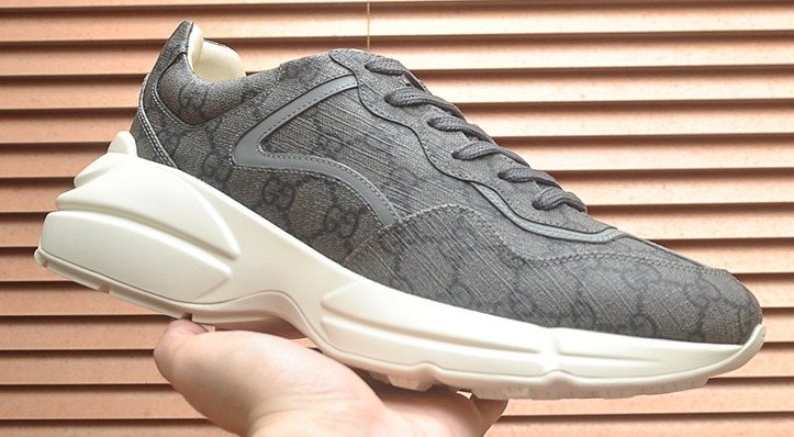 Gucci Tonal Pattern Chunky Low-Top Sneakers