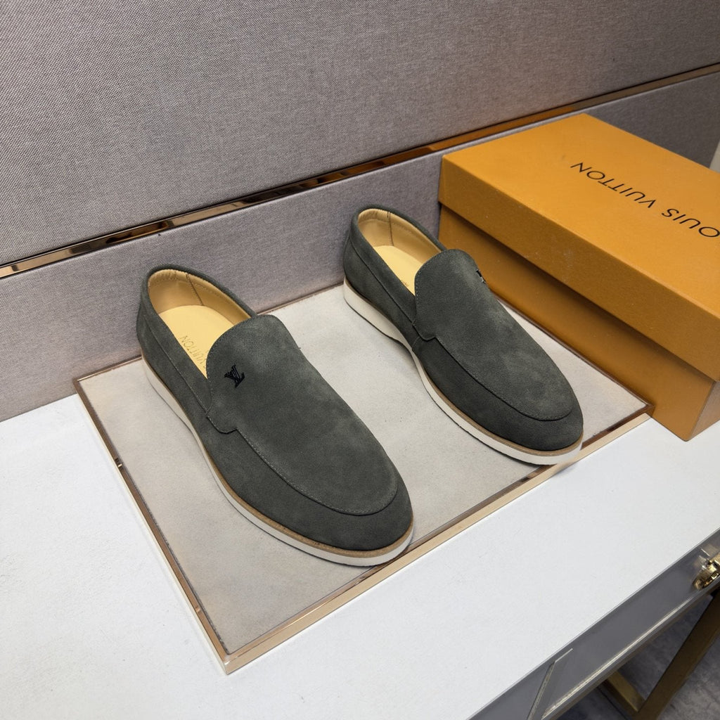 Louis Vuitton Men’s Textured Slip-On Loafers