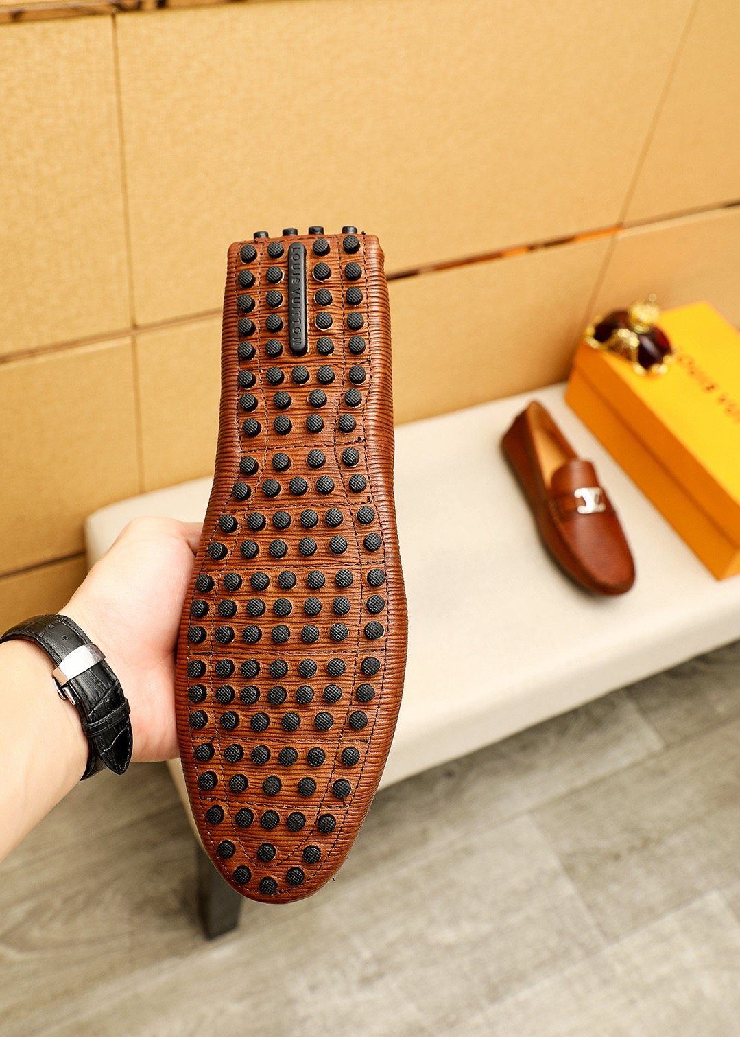 Louis Vuitton Textured Driving Shoes