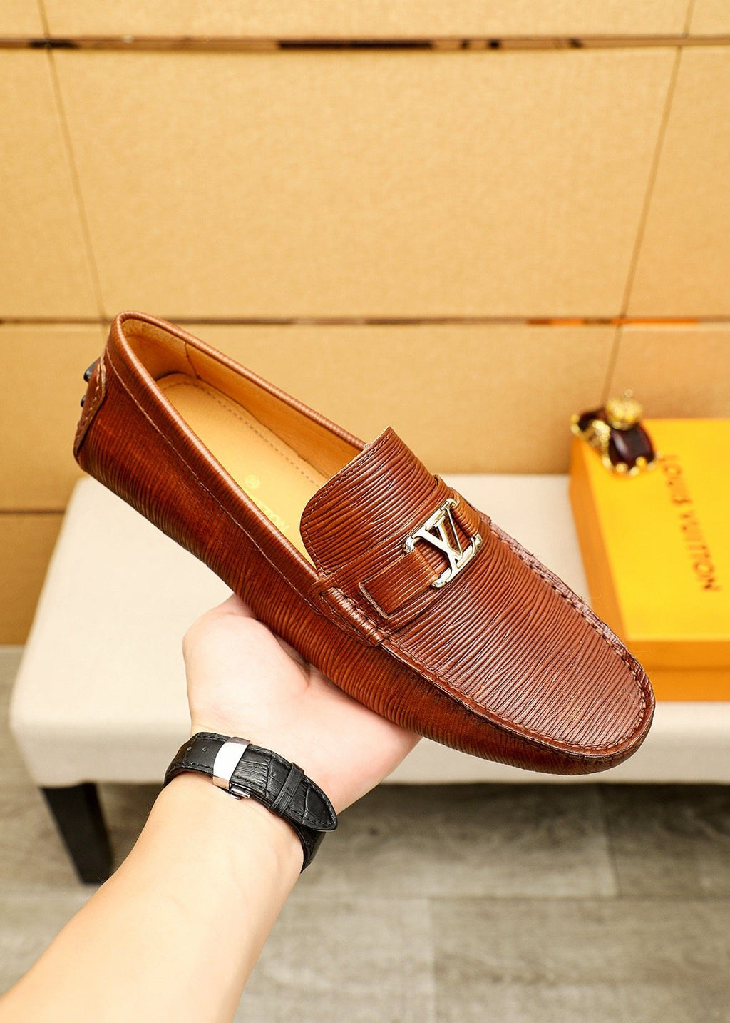 Louis Vuitton Textured Driving Shoes