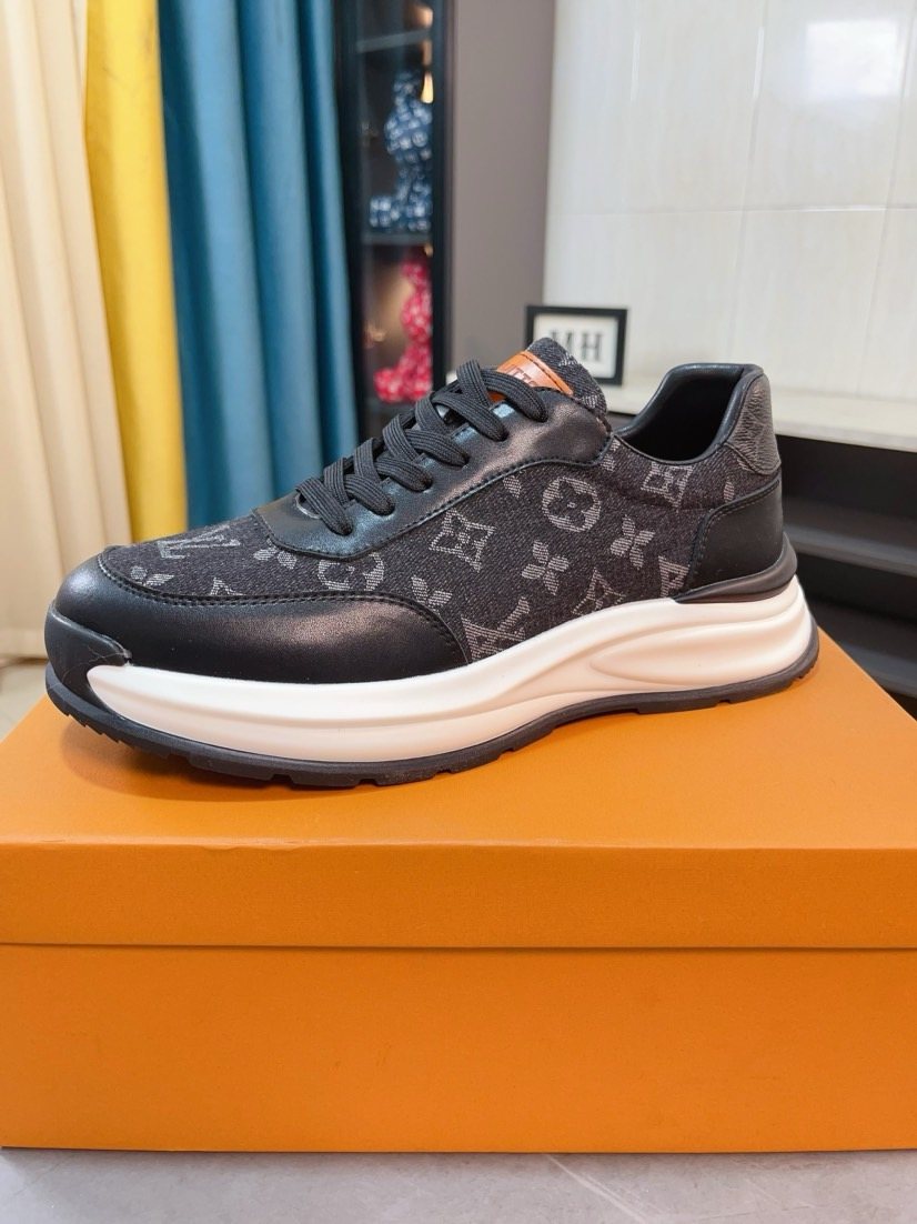 Louis Vuitton Men's Monogram Low-Top Sneakers - Monogram-Pattern Upper