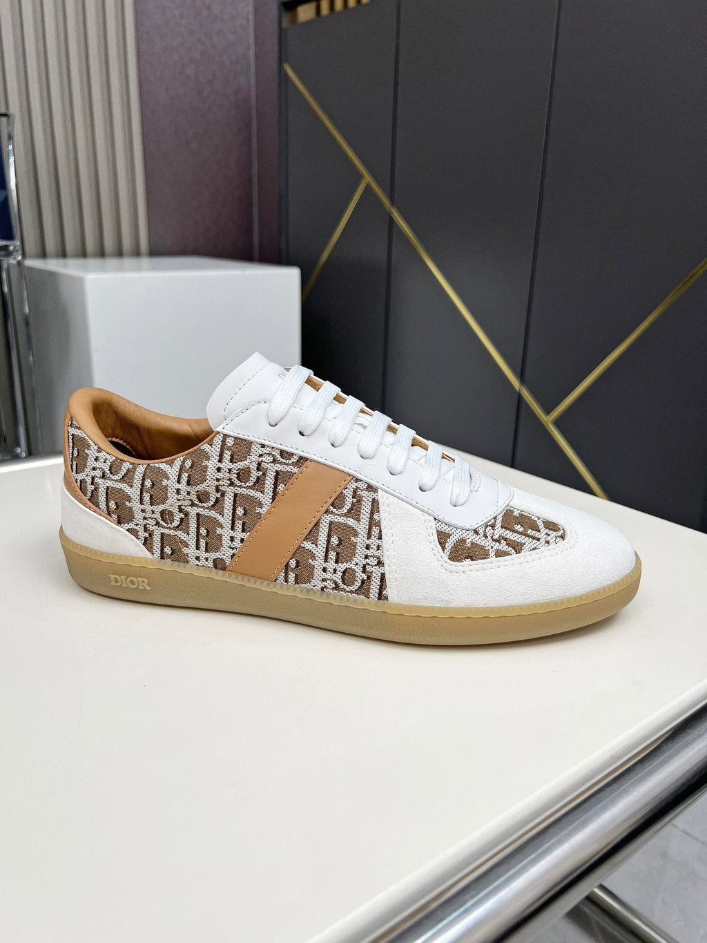 Dior B01 Patterned Low-Top Sneakers