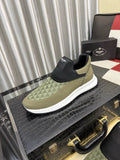 Prada Textured Slip-On Sneakers