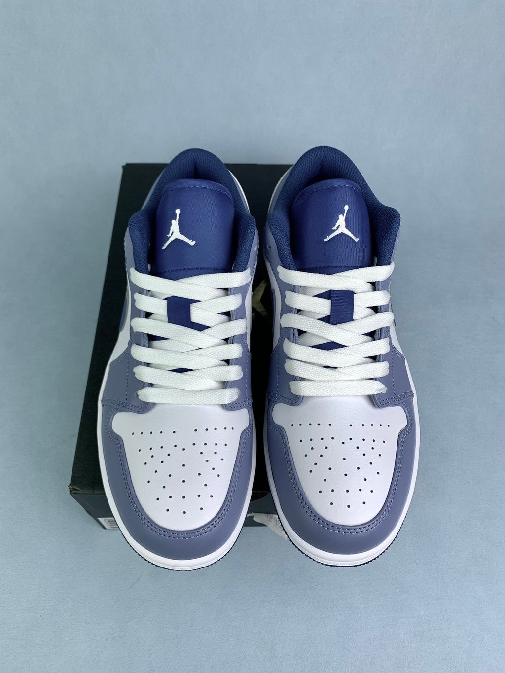 Air Jordan 1 Low Navy Blue 553558-414 Unisex Sneakers