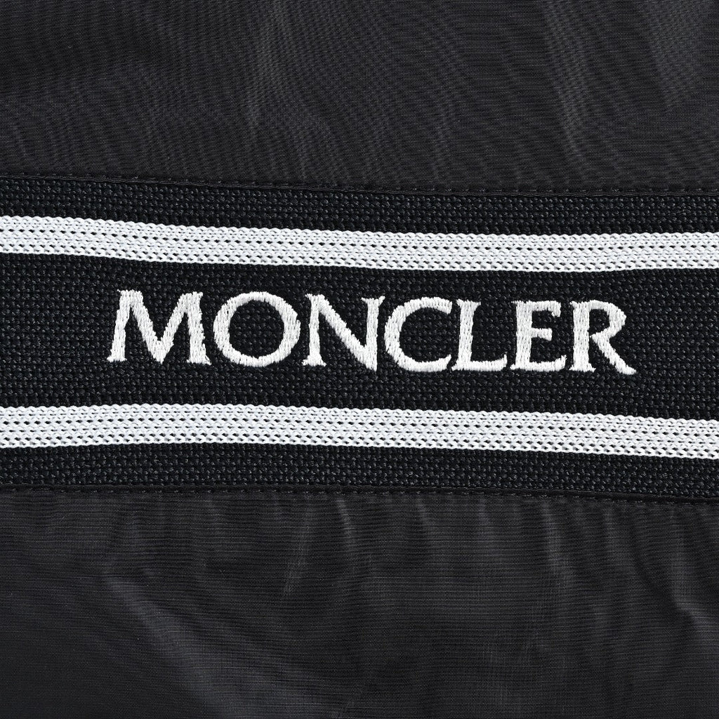 Moncler Chest Logo Embroidered Letter Tape Hooded Zip-Up Jacket