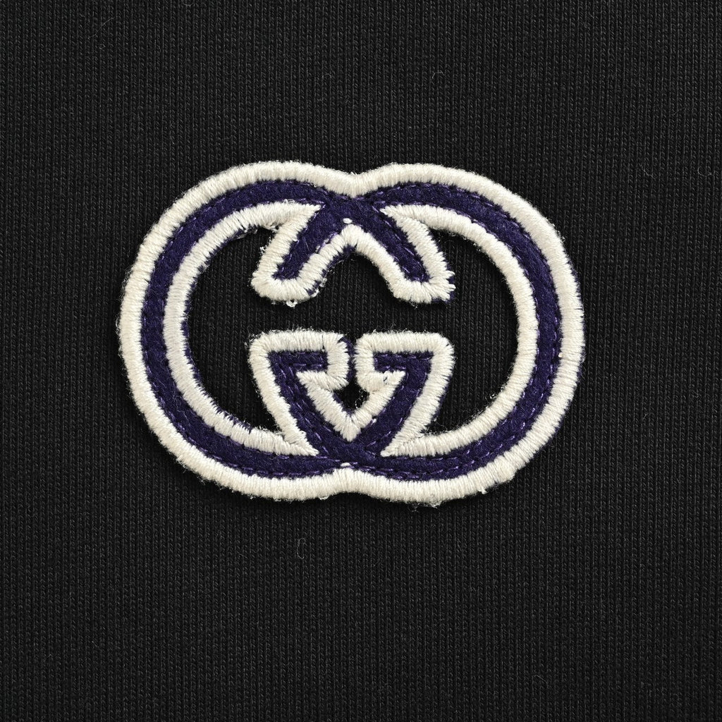 Gucci 26FW 3D Embroidered GG Hoodie - Black