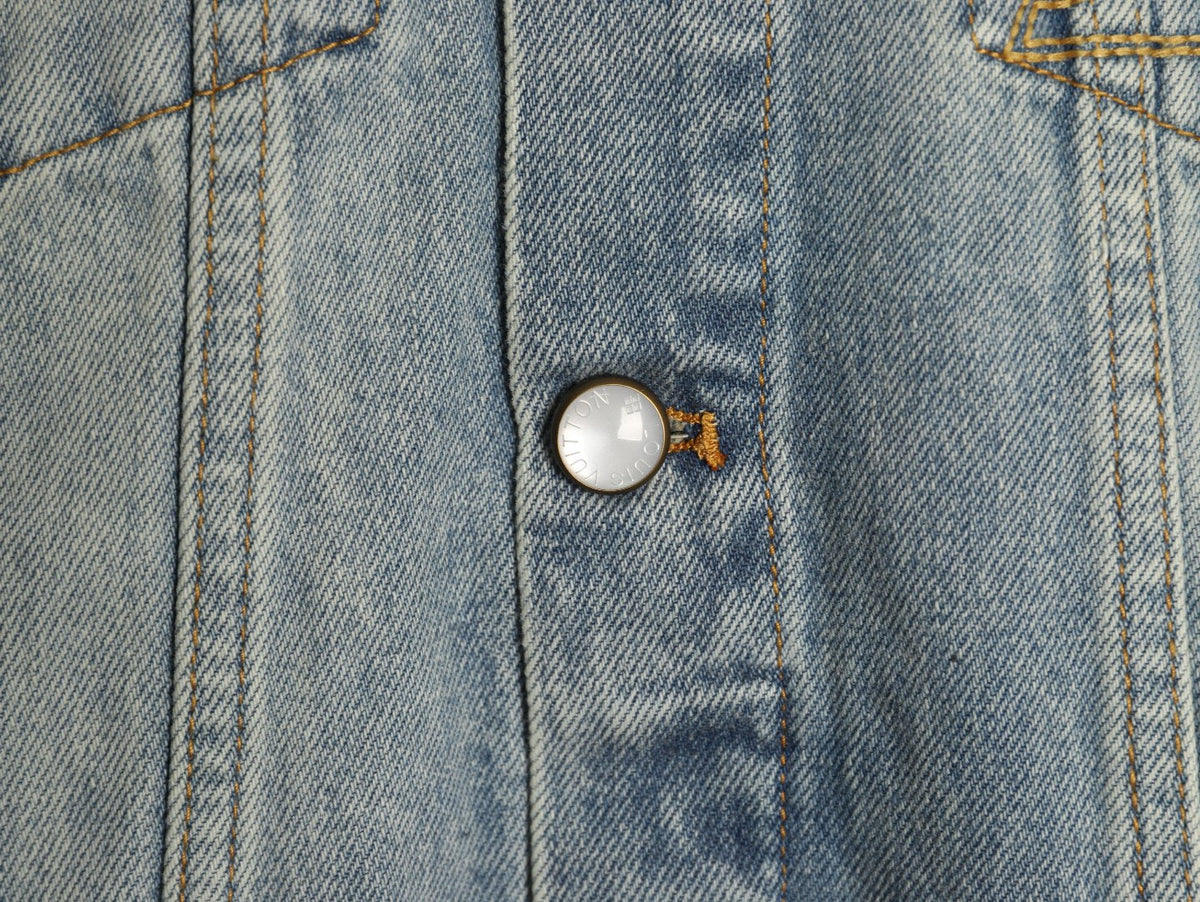 Louis Vuitton Truck-Detail Denim Jacket - Washed Gray
